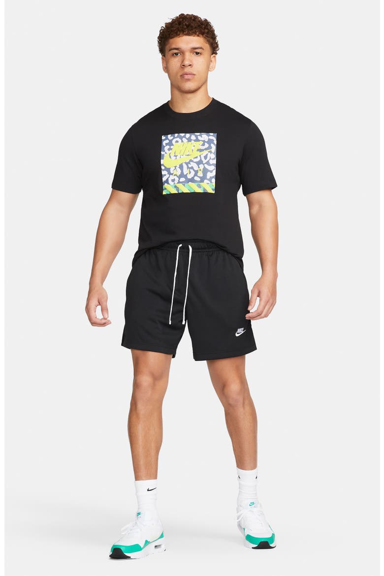 Club Flow Mesh Shorts, Alternate, color, BLACK/ WHITE