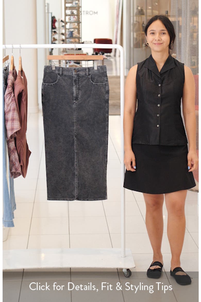 Odalie Stretch Cotton Corduroy Skirt video
