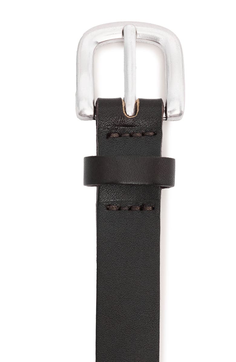 MANGO Stud Leather Belt, Alternate, color,