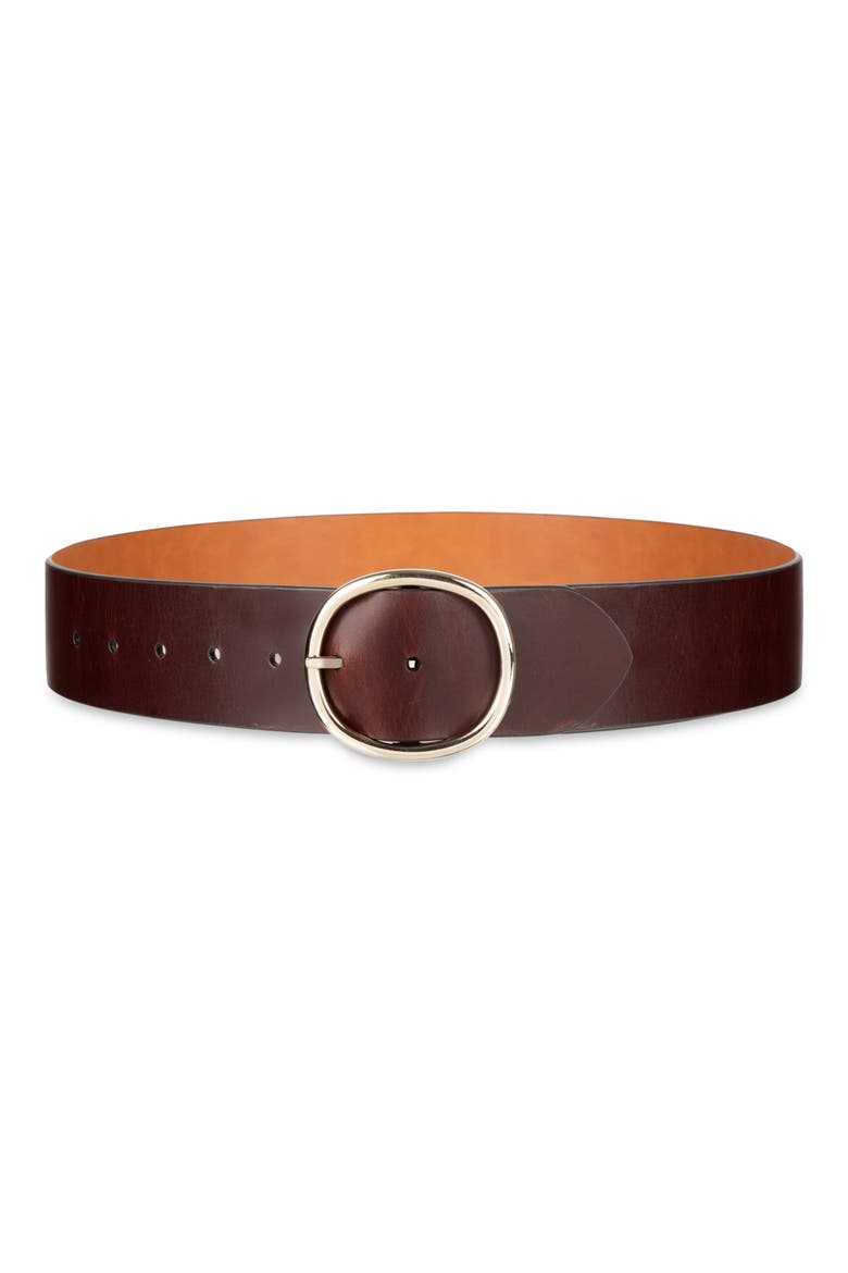 Reversible Centerbar Leather Belt, Main, color, BROWN/ TAN