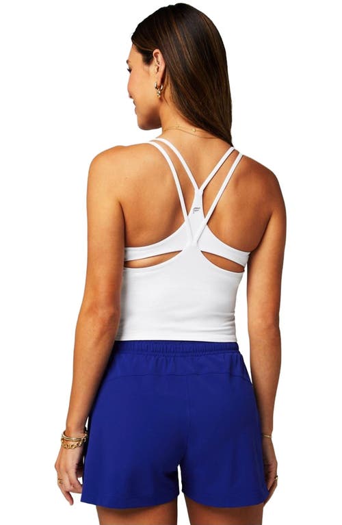 Fabletics Principal Built-in Bra Tank In White