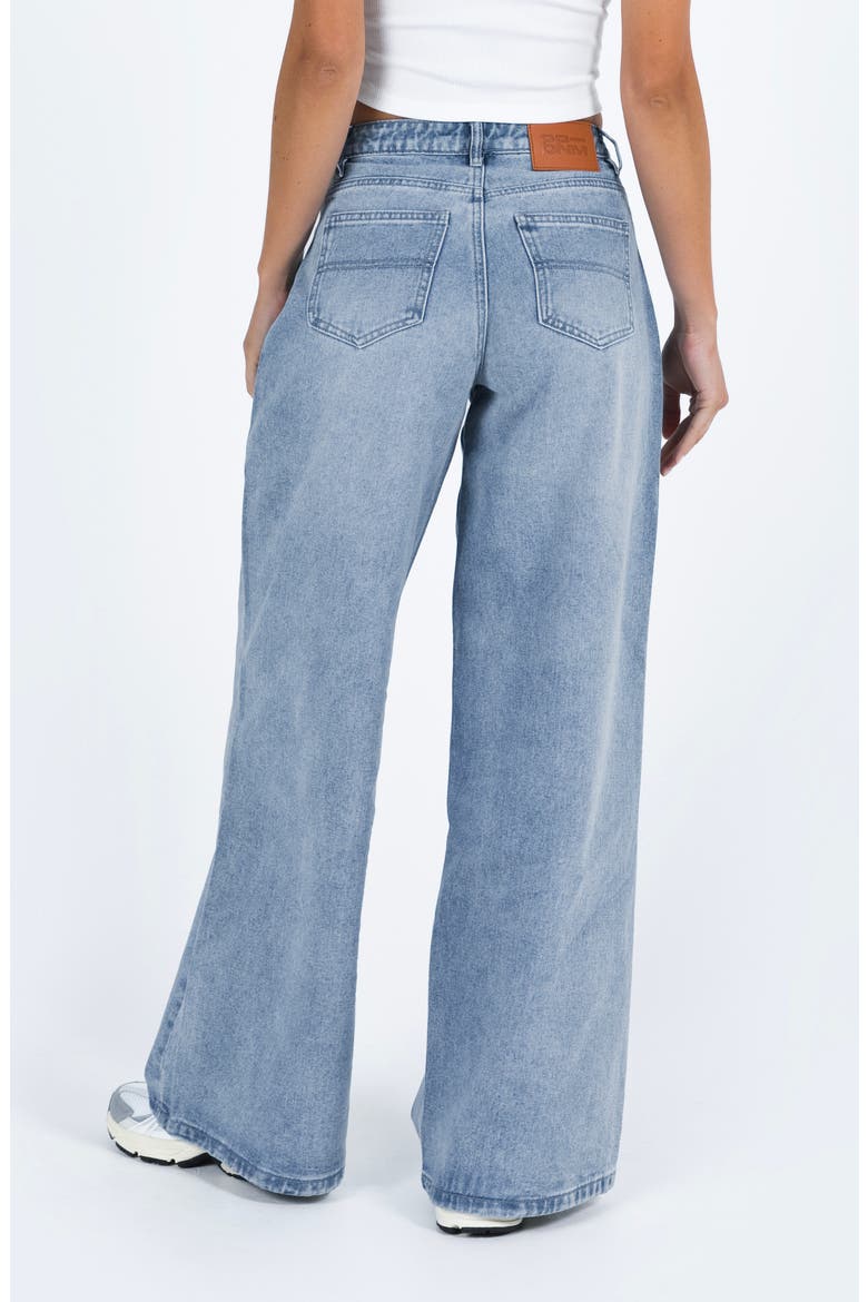 Naylor Mid Rise Wide Leg Jeans, Alternate, color, BLUE