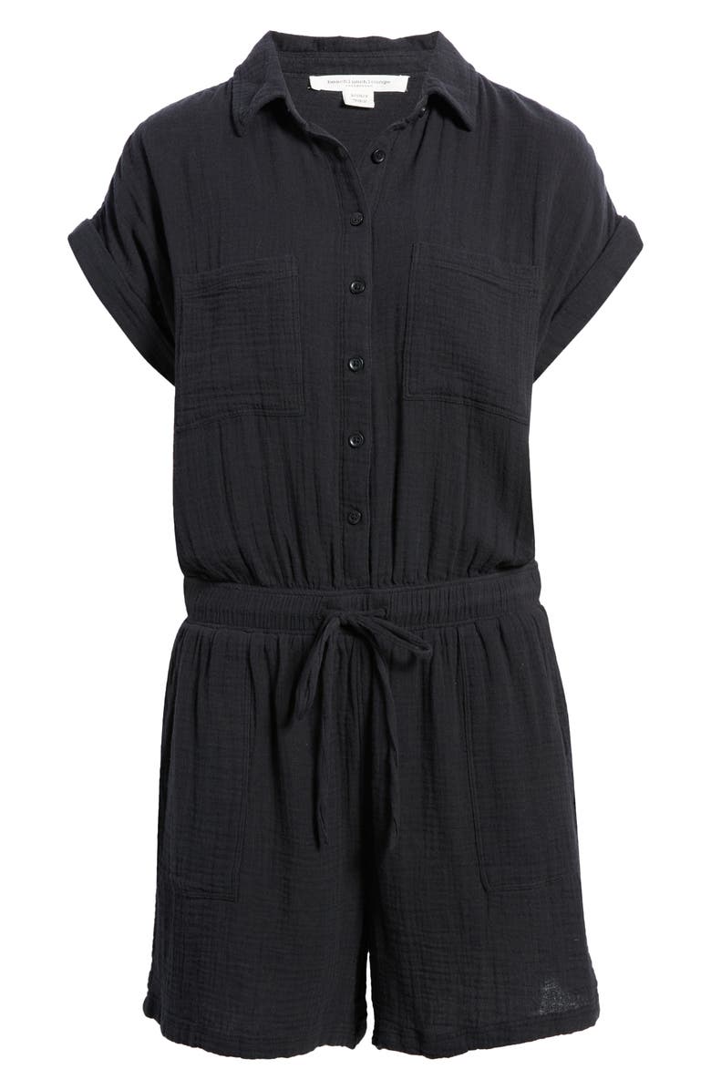 beachlunchlounge Cotton Gauze Romper, Alternate, color,