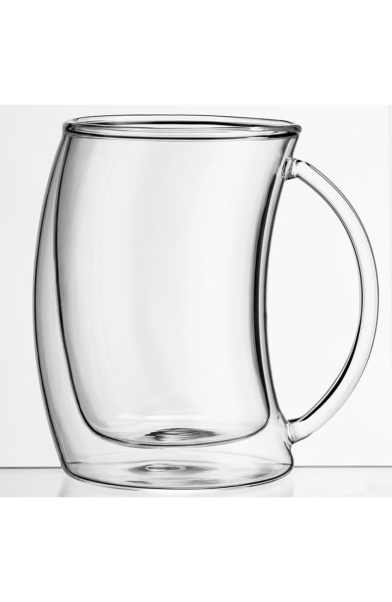 JoyJolt Caleo Double Wall Glass - Set of 2, Alternate, color, Clear