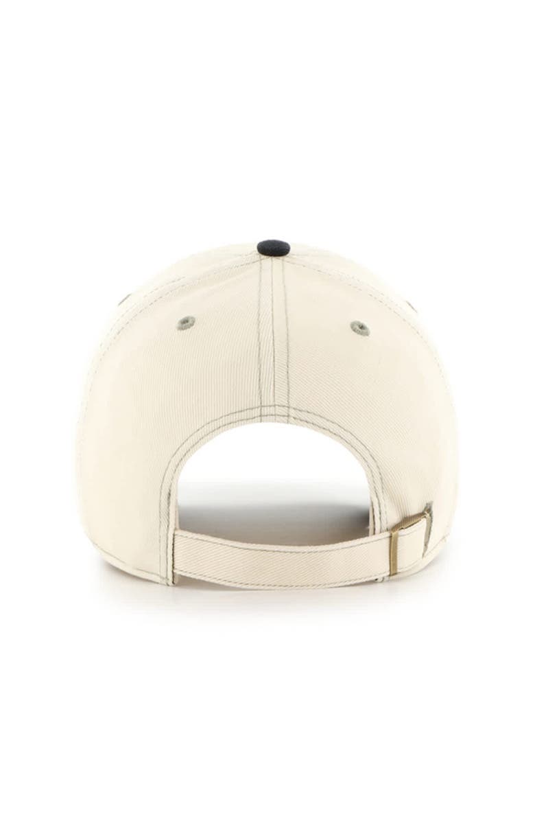 '47 Men's '47  Natural/Black Los Angeles Dodgers Keepsake Collection Clean Up Adjustable Hat, Alternate, color, Natural