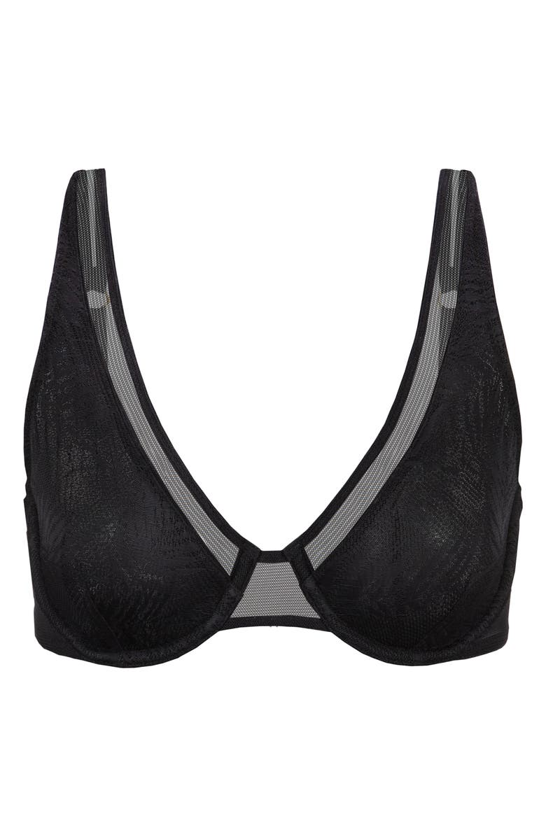 LIVELY The Smooth Lace Plunge Bra, Alternate, color, 