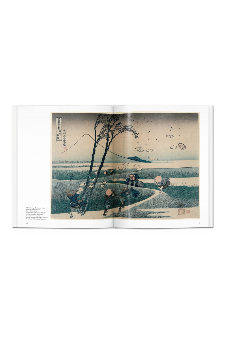 Hokusai Book, Alternate, color, White
