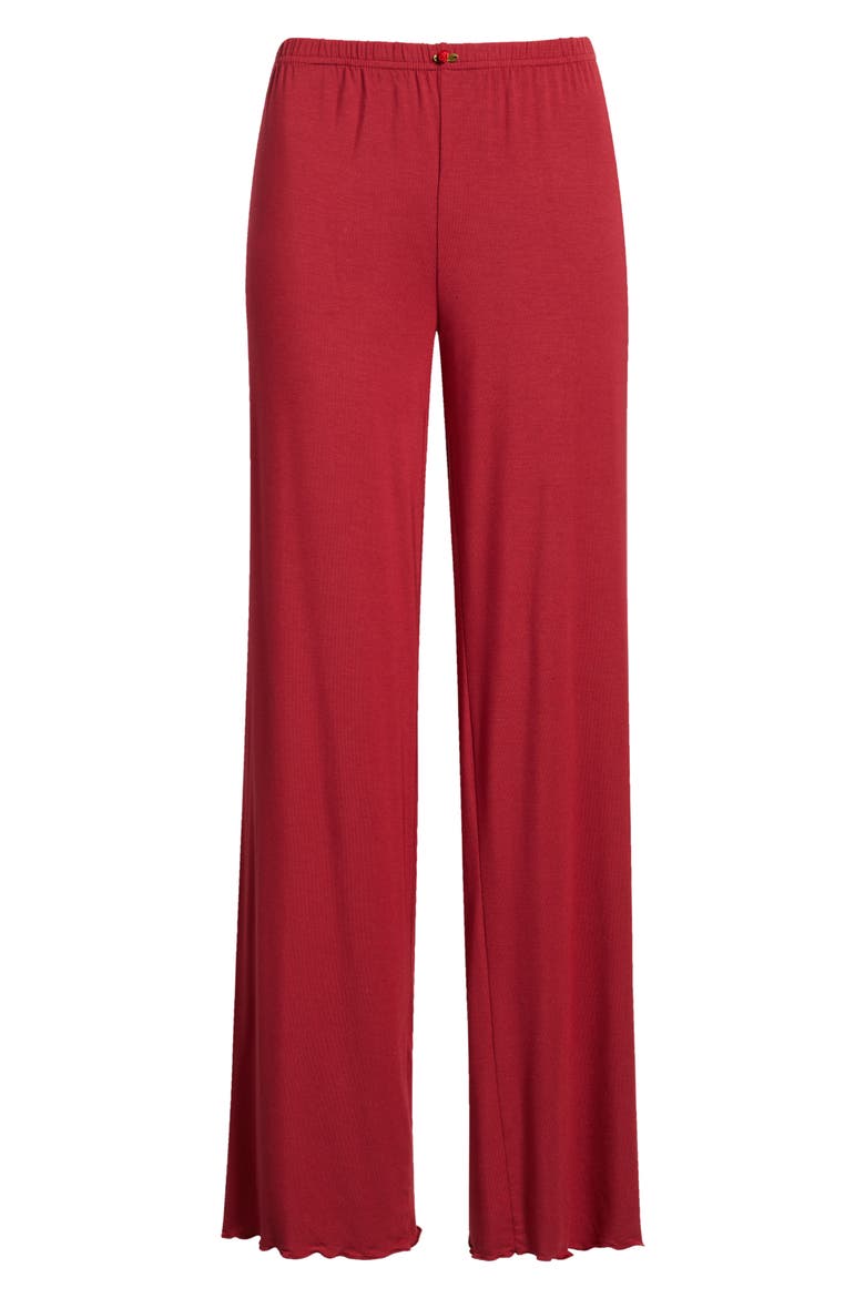 Scarlett Olivia Pull-On Pants, Alternate, color, DEEP RED