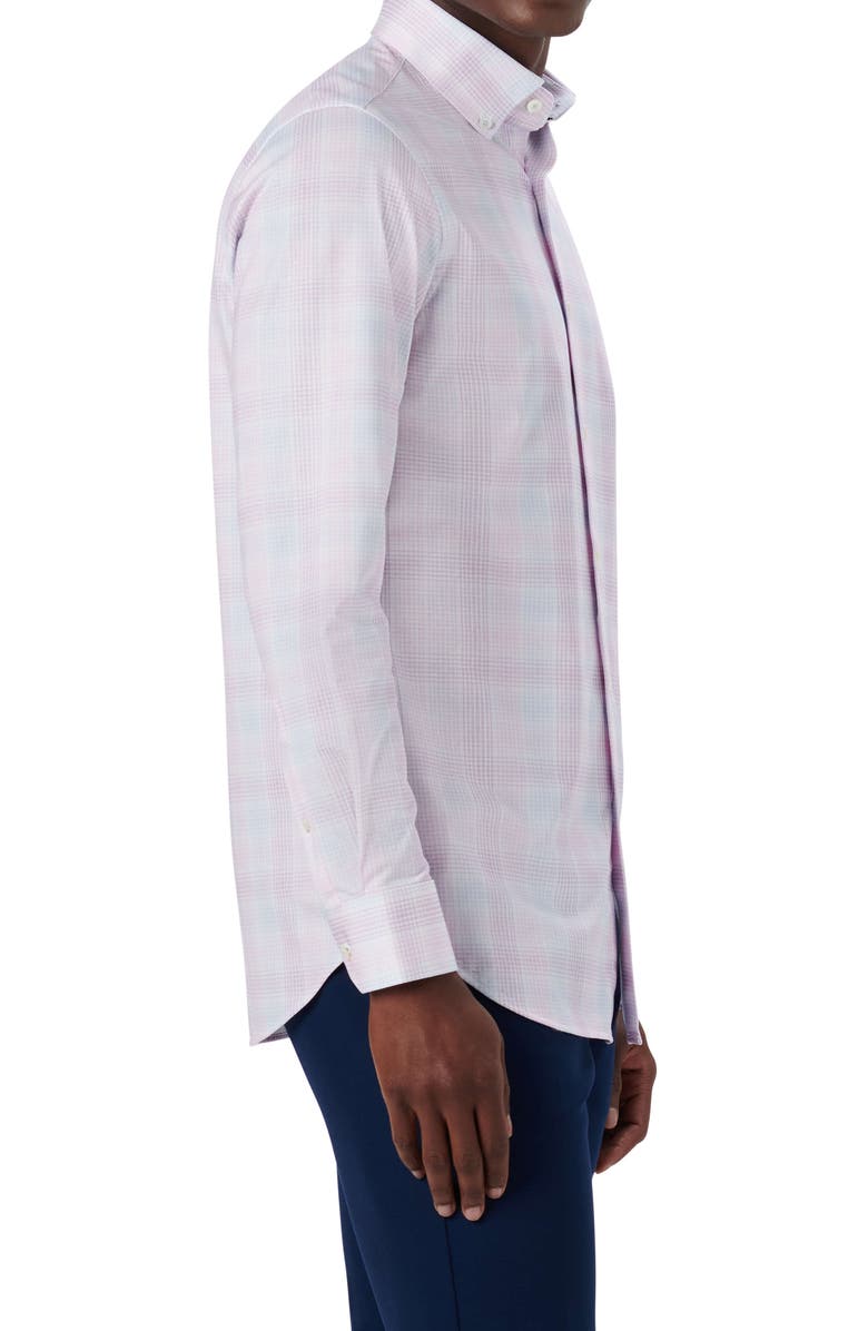 Bugatchi OoohCotton<sup>®</sup> Plaid Button-Up Shirt, Alternate, color, 