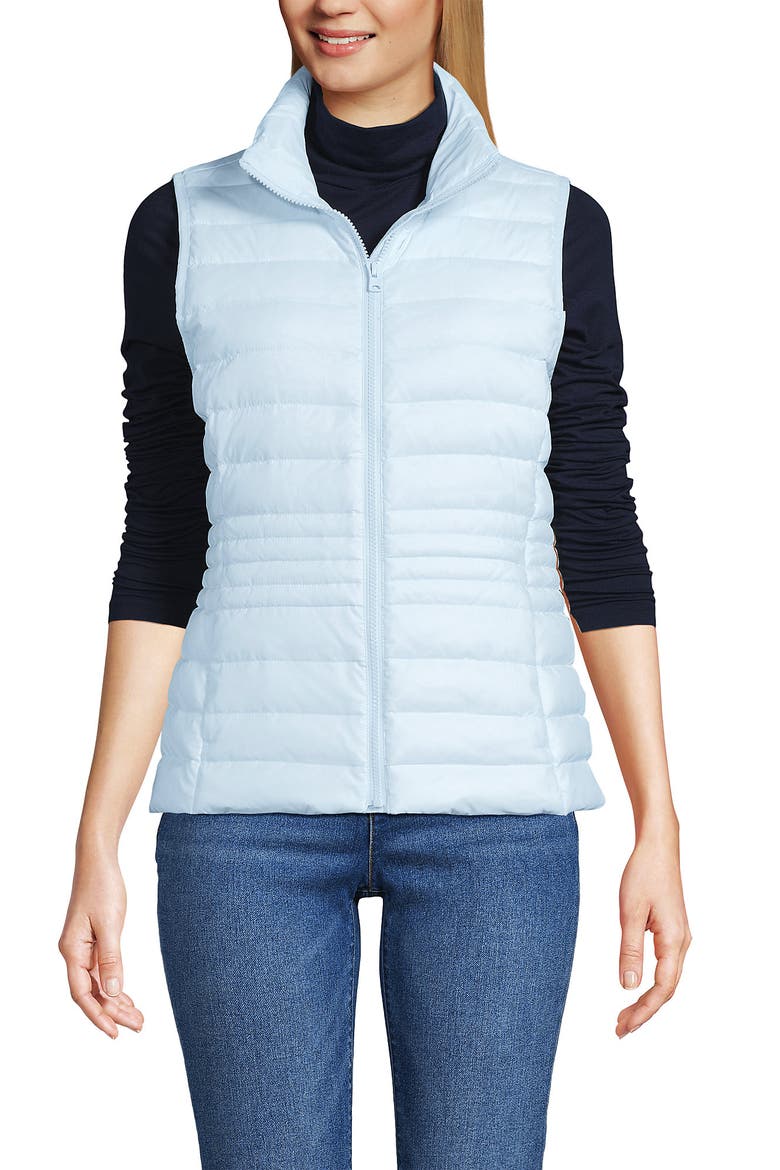 Wanderweight Packable Ultralight Down Vest, Alternate, color, Soft Ice Blue
