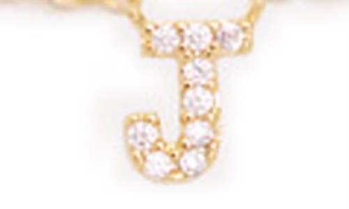 Petit Moments Call Me By Your Name Initial Pendant Necklace In Gold - J