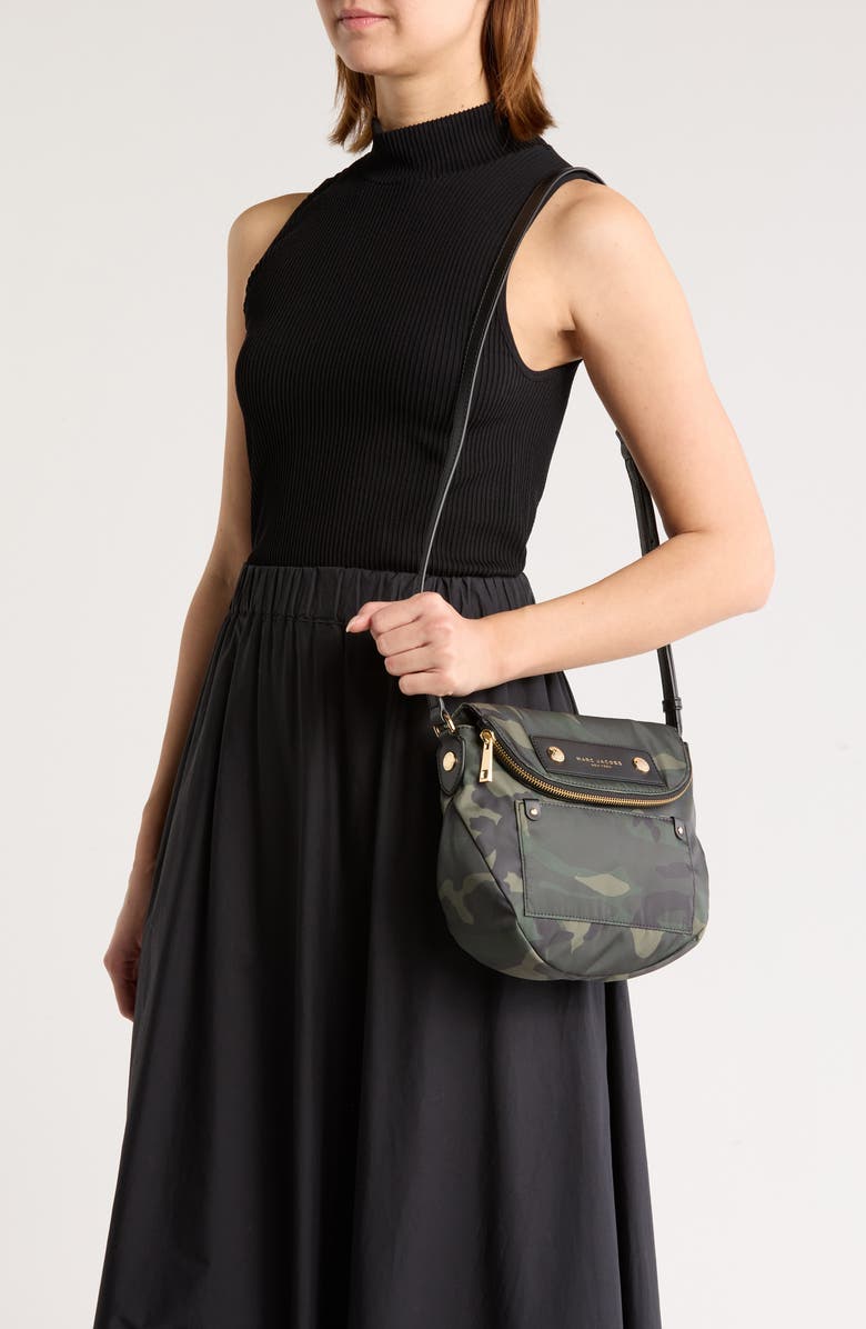 Marc Jacobs Camo Preppy Mini Messenger Bag, Alternate, color,