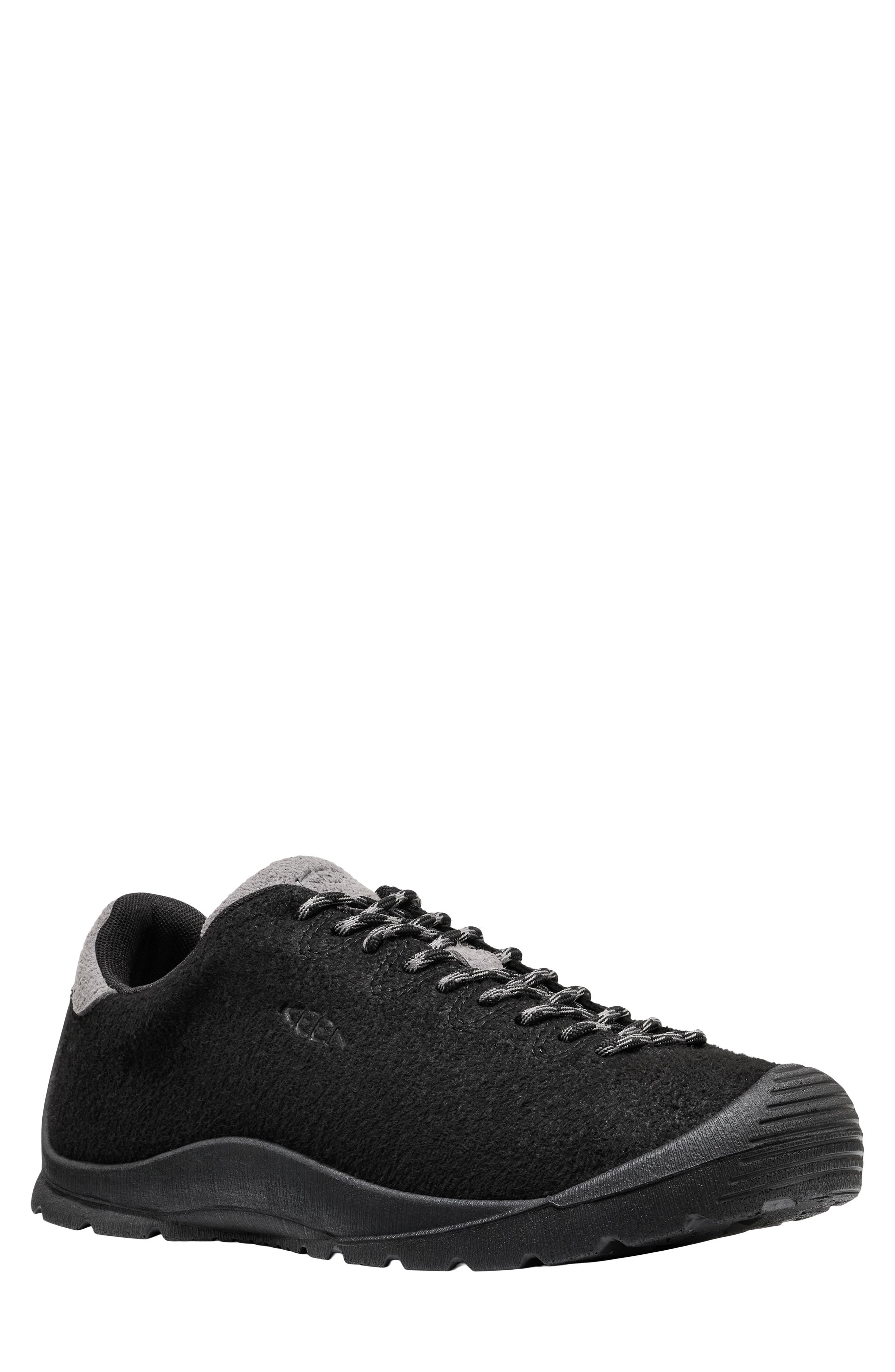 Jasper KM Lite Faux Leather Sneaker, Main, color, BLACK/ STEEL GREY