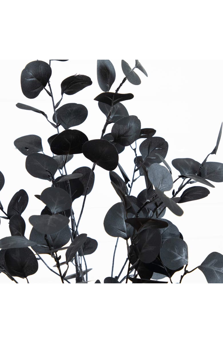NEARLY NATURAL 4-ft Artificial Halloween Black Eucalyptus Tree, Alternate, color, Black