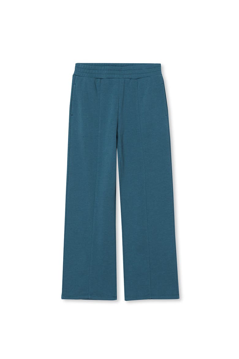 Girls Fleece Wide Leg Pants, Main, color, Tourmaline