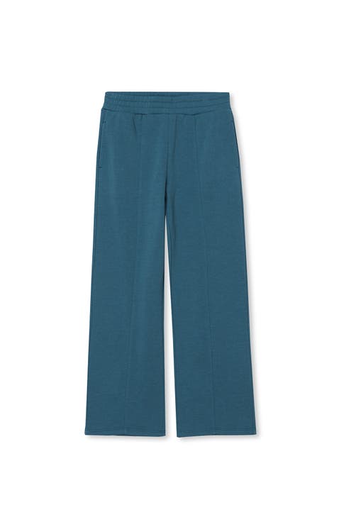 Girls Fleece Wide Leg Pants