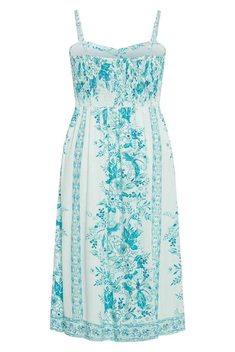 Pretty Thing Floral Maxi Dress, Alternate, color, SEAFOAM