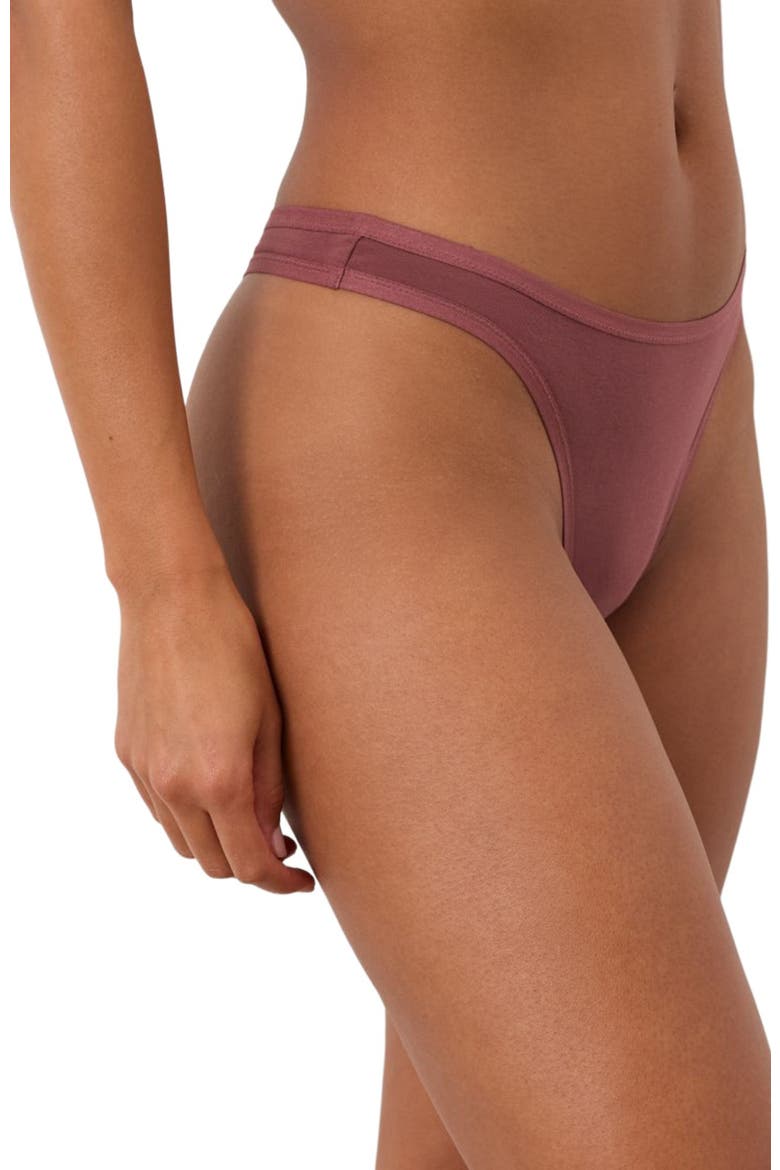 Everyday Classic Fit Thong 5-Pack Made With Organic Cotton, Alternate, color, Everyday Lakeside Lilies