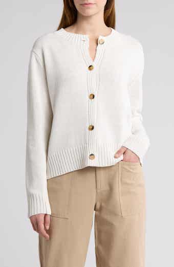 Elodie Crewneck Button Front Cardigan