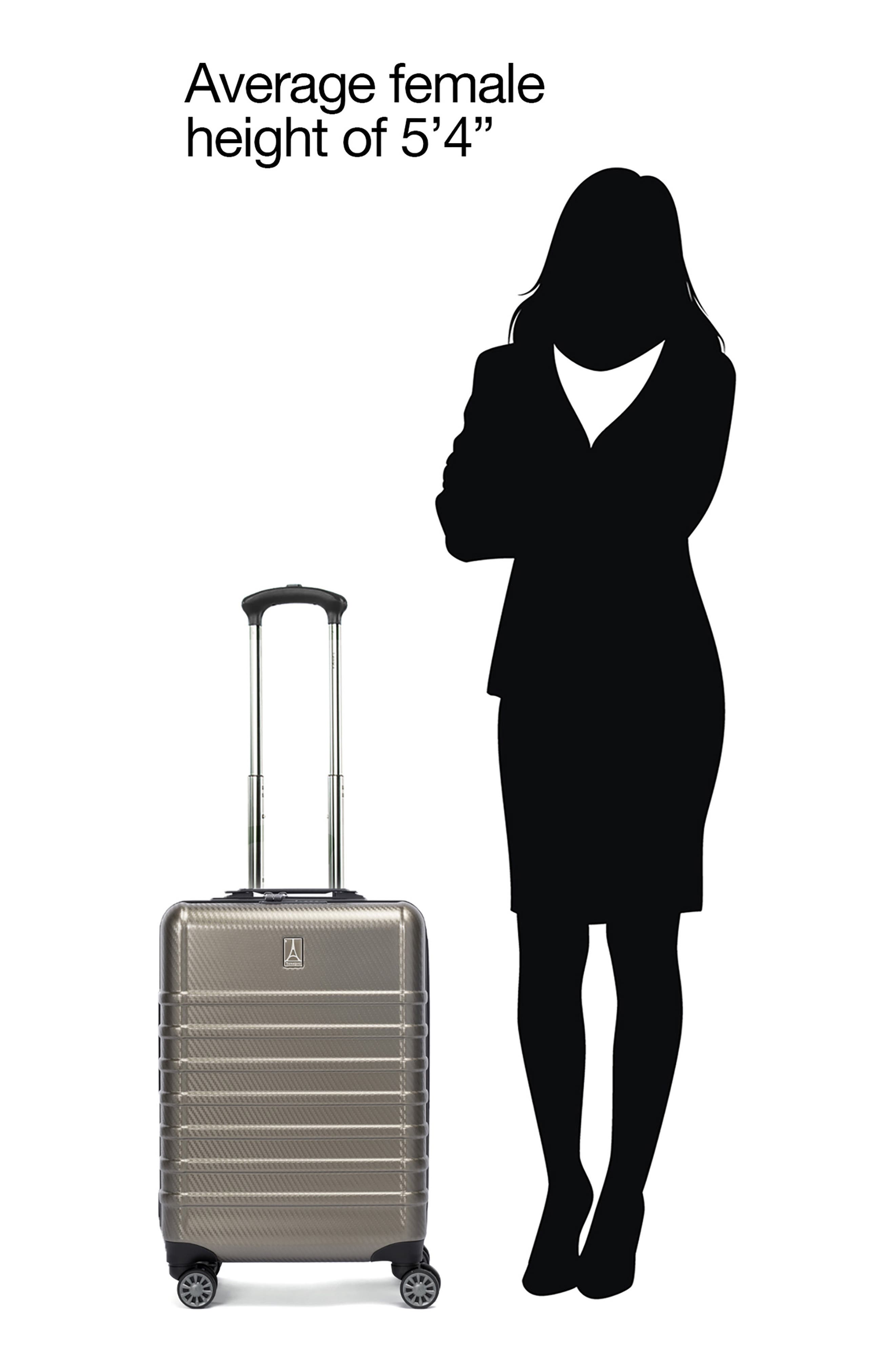 TRAVELPRO Rollmaster<sup>™</sup> Lite 2 20-Inch Hardside Carry-On Luggage, Alternate, color, Gold Carbon Fiber