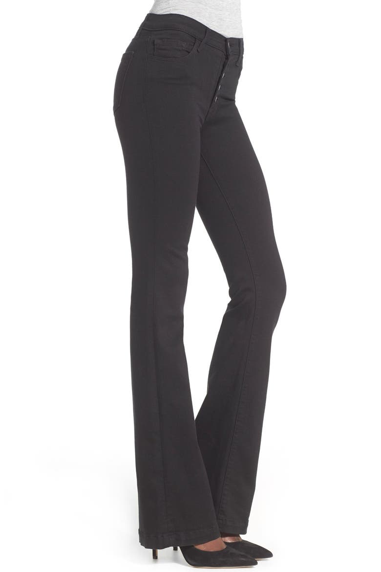 'Maria' High Rise Flare Jeans, Alternate, color, SERIOUSLY BLACK