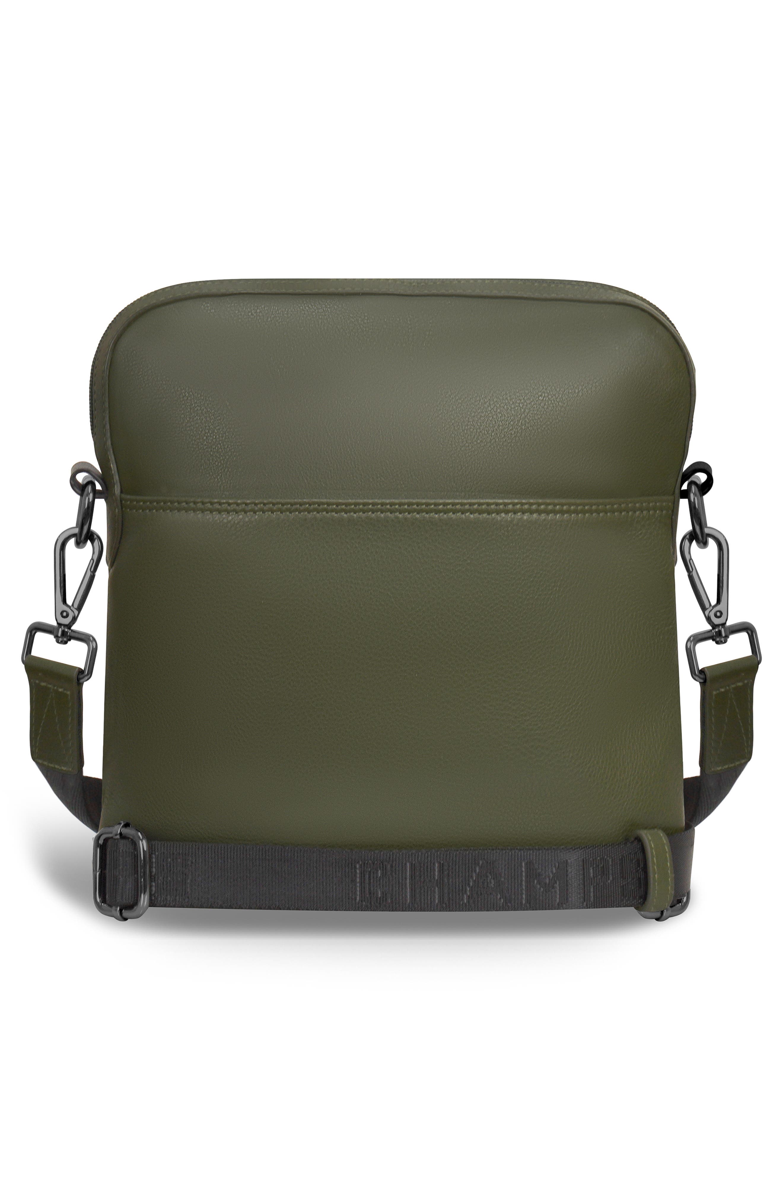 CHAMPS Onyx Leather Crossbody Bag, Alternate, color, Khaki