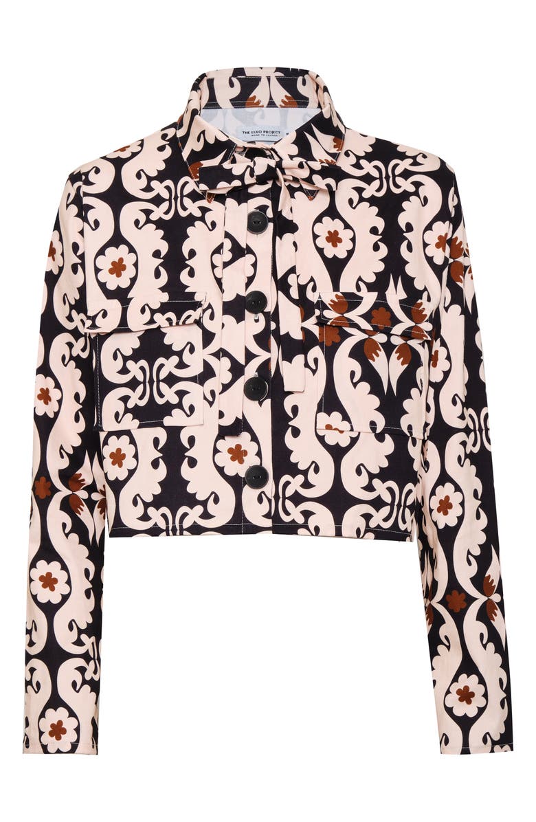 The Lulo Project Coco Paisley Stretch Cotton Jacket, Alternate, color, Maxi Paisley
