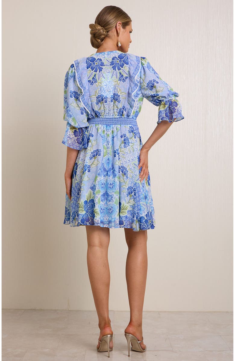 Hale Bob Tara Chiffon Dress, Alternate, color, Blue