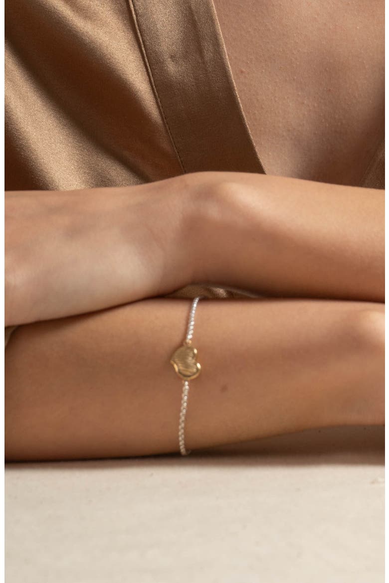 Humbug Heart Chain Bracelet, Alternate, color, Silver and Gold