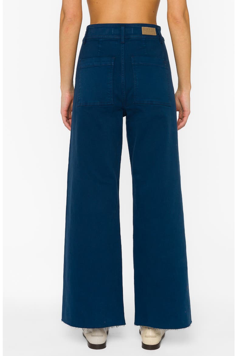 Margiela High Waist Wide Leg Pants, Alternate, color, FRENCH NAVY