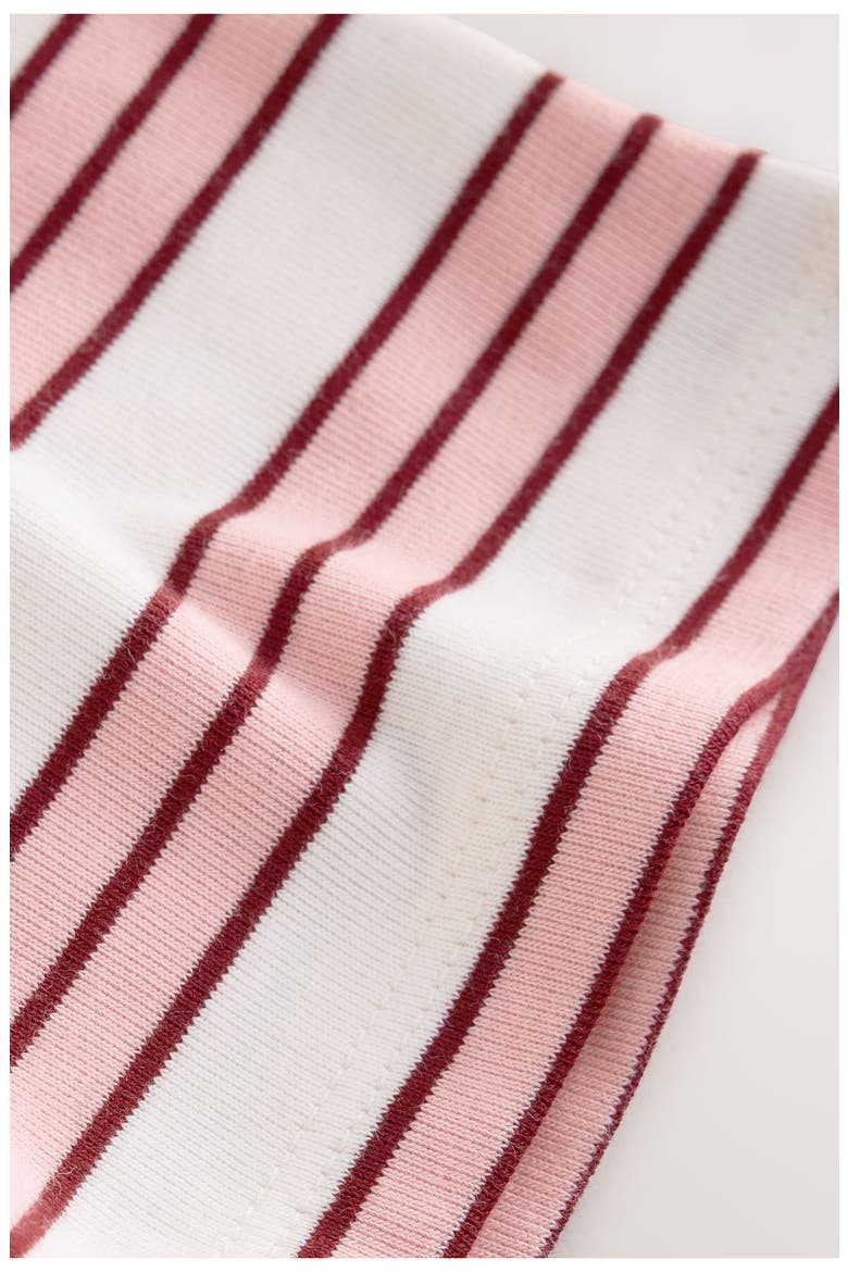 Kids' Stripe Long Sleeve Henley, Alternate, color, PINK