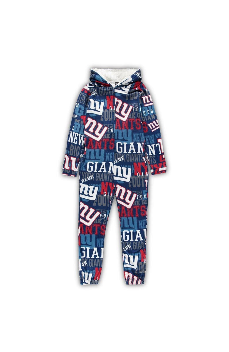 CONCEPTS SPORT Women's Concepts Sport Royal New York Giants Ensemble Microfleece Union Full-Zip Suit, Alternate, color,