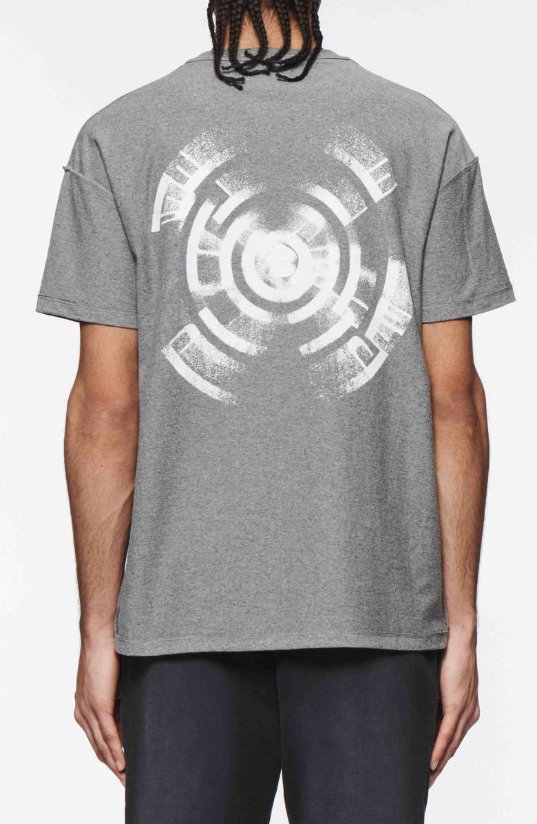 PURPLE BRAND Textured Inside Out Cotton Graphic T-Shirt, Alternate, color, Heather