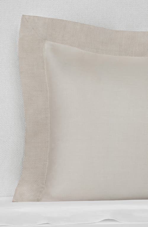 Sferra Carlotta Sateen Pillow Sham In Taupe