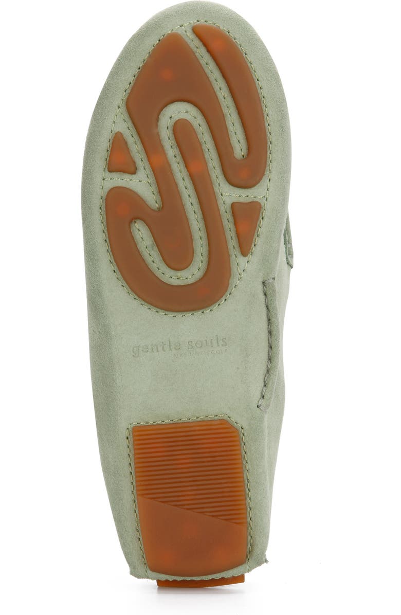 Gentle Souls Signature Mina Bow Driving Mule, Alternate, color, Basil