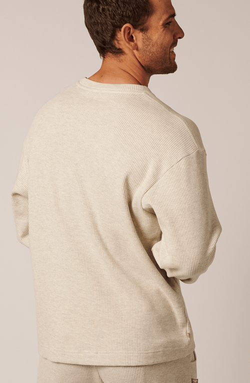 Leisure Lab Cozy Cotton Crewneck In White
