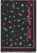 KARL LAGERFELD PARIS Jewel Logo Scarf