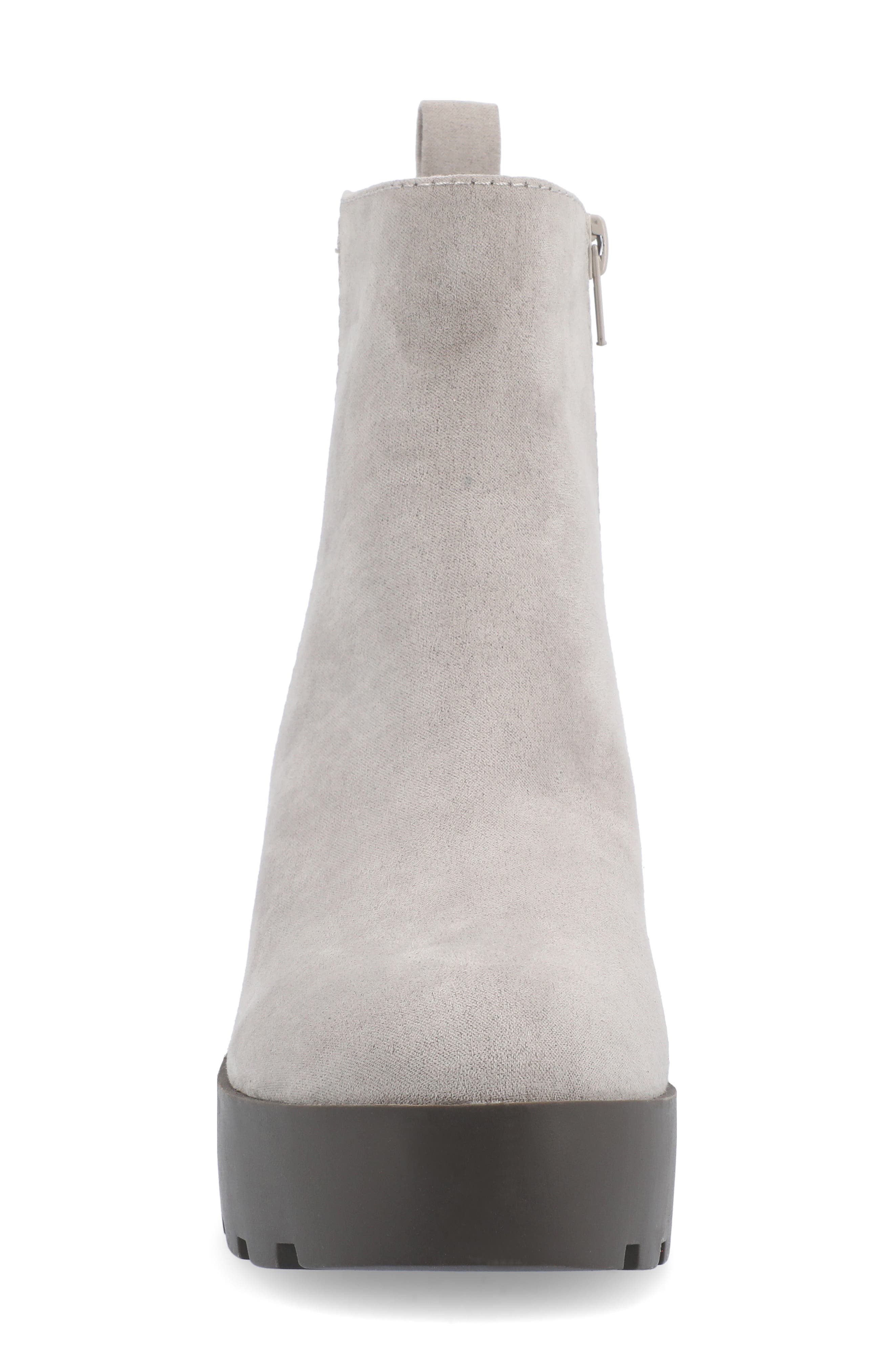 Journee Collection Cassidy Bootie, Alternate, color, Grey