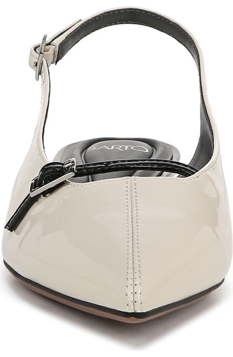 SARTO by Franco Sarto Emma Pointed Toe Slingback Flat, Alternate, color, White