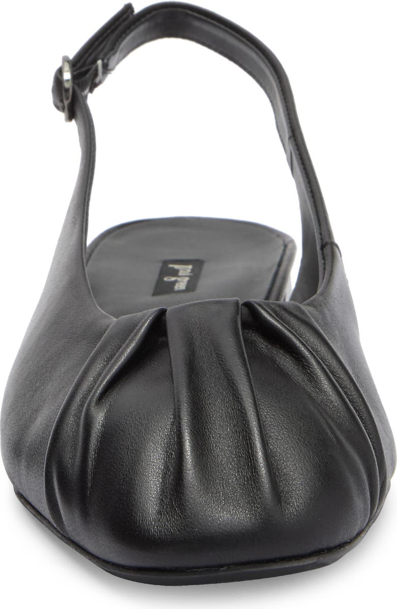 Paul Green Adele Slingback Flat, Alternate, color, Black Soft Nappa