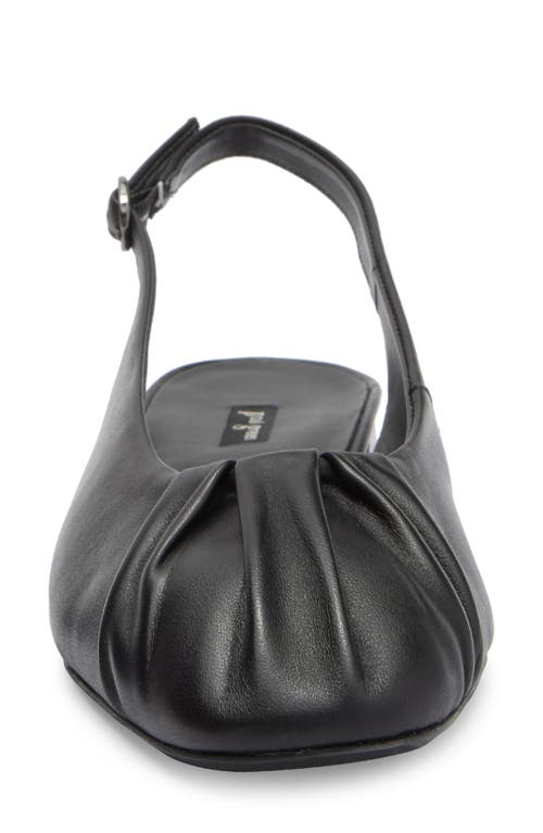 Paul Green Adele Slingback Flat In Black Soft Nappa
