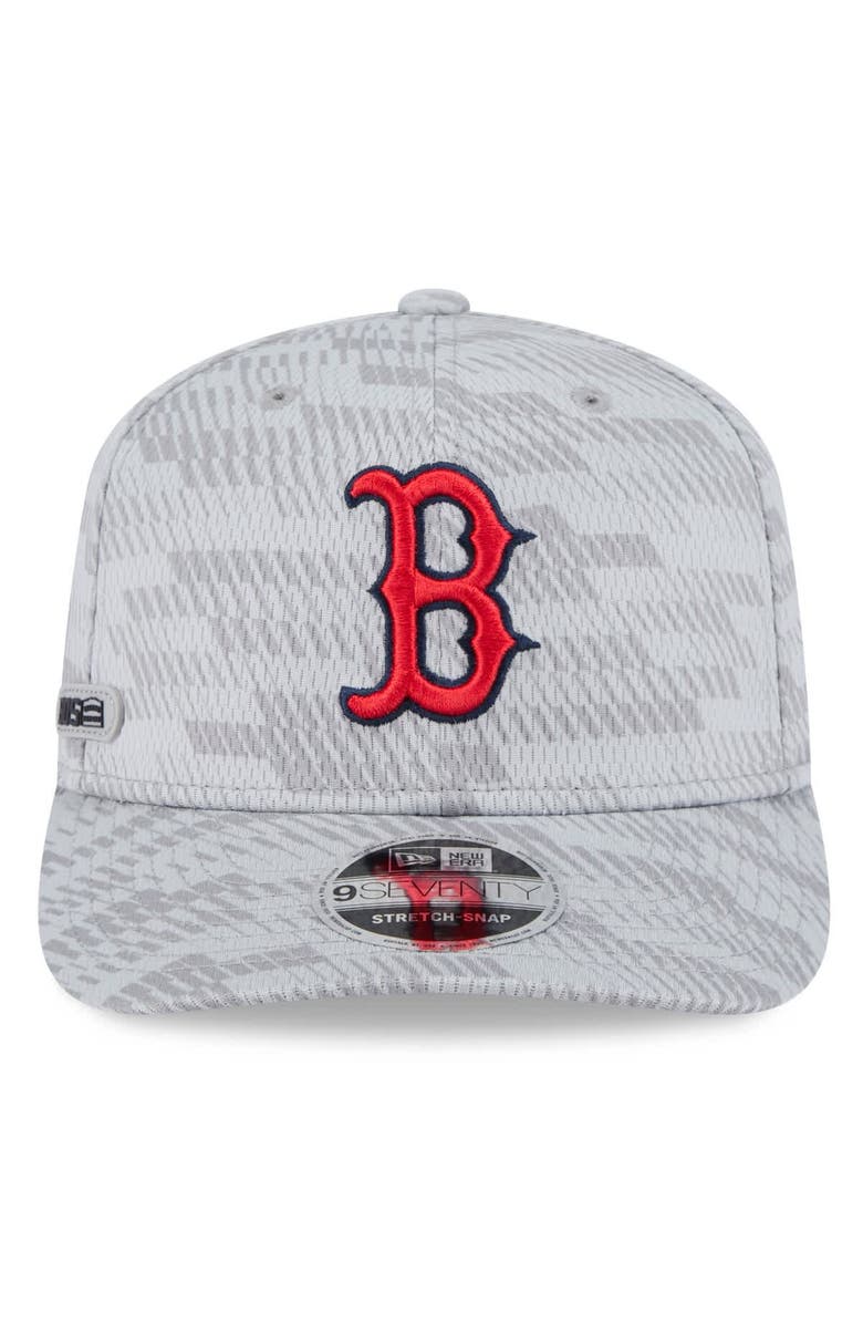 New Era Men's New Era Gray Boston Red Sox 2025 MLB Clubhouse 9SEVENTY Stretch-Snap Hat, Alternate, color, 