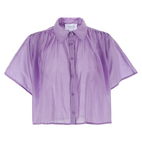 The Shirt By Rochelle Behrens The Hayden Shirt In Purple