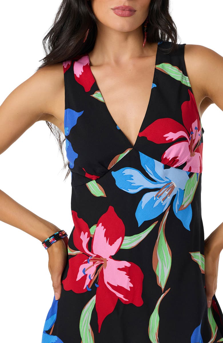 O'Neill Eloise Floral Print Sleeveless Minidress, Alternate, color, 