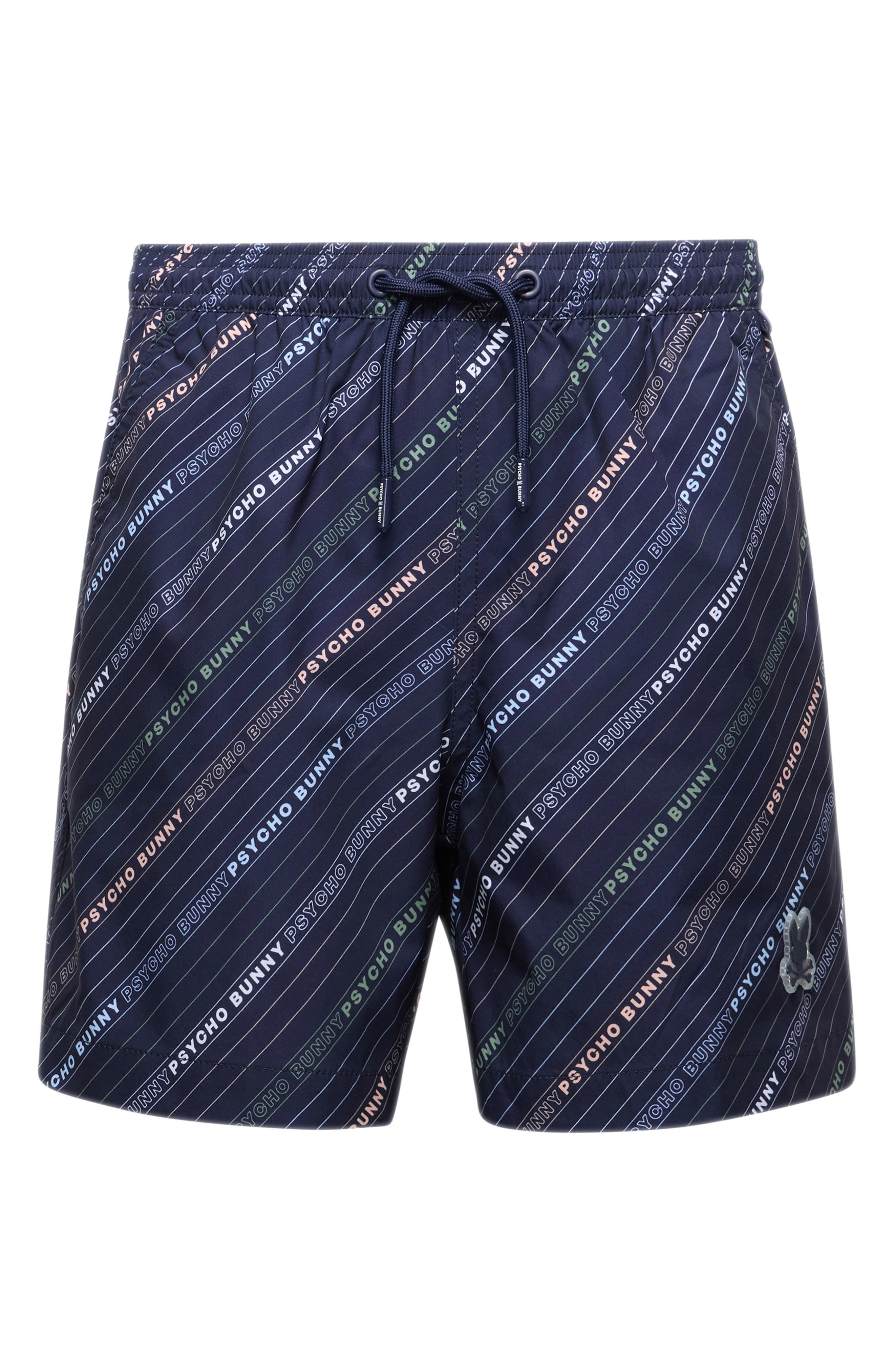 Psycho Bunny Kids' Renmark Printed Swim Trunks