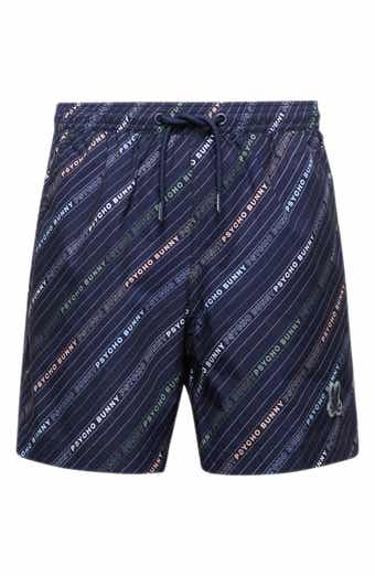 Psycho Bunny Kids' Renmark Printed Swim Trunks