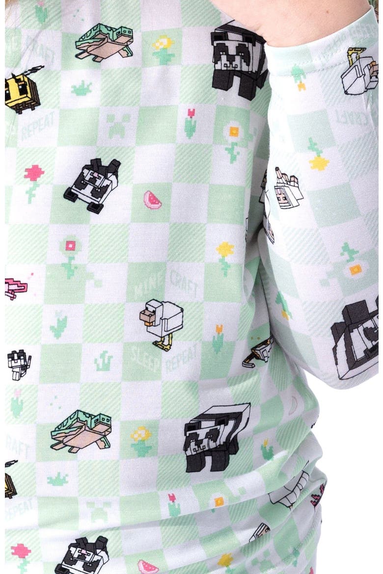 Kids' Minecraft Sleep Repeat Set of 2 Piece Pajamas, Alternate, color, Minecraft Sleep Repeat