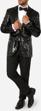 OppoSuits Starblazing Black Sequin Dinner Jacket