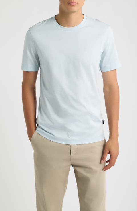 Tessler Slim Fit White Cotton T-Shirt