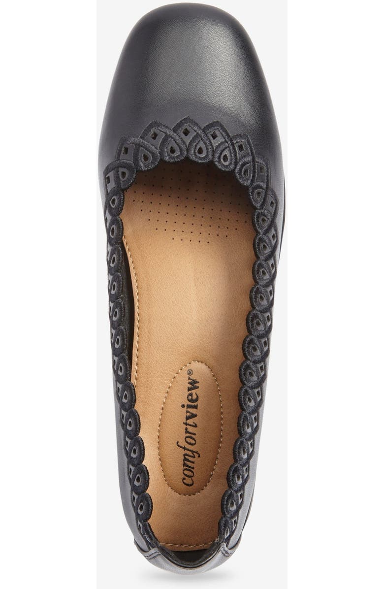 Comfortview The Vivi Slip On Flat, Alternate, color, Black